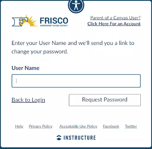 Reset Forgotten Canvas Password