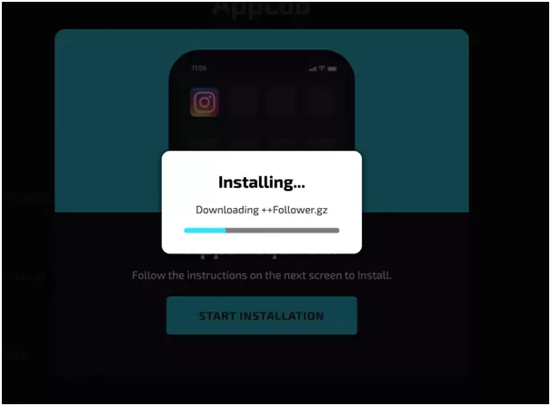 installing the app from applob.com