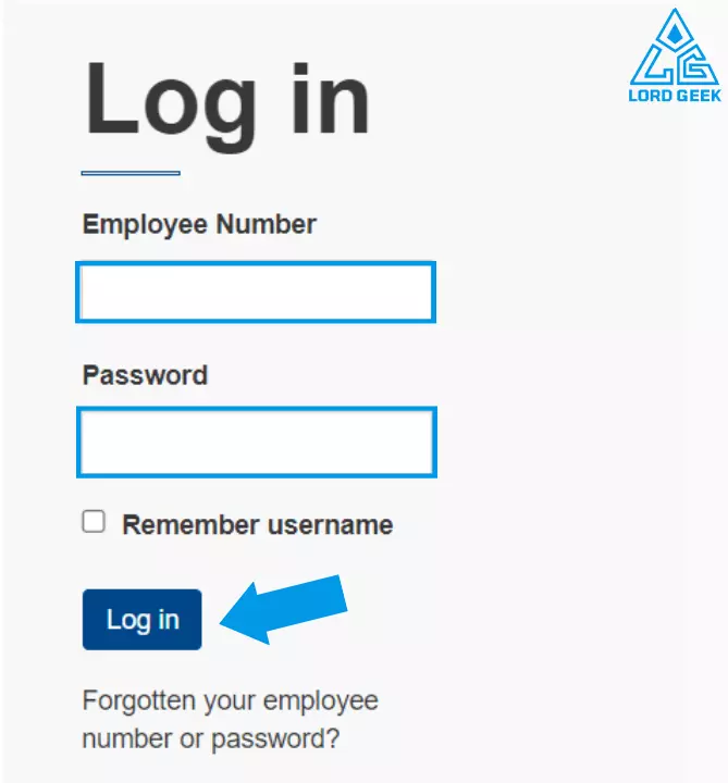 log in to the official Whitbread Academy portal, enter your employee number and password