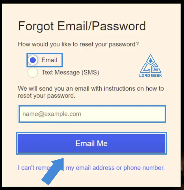 to forgot netflix password click on email and enter your email address and tap email me button