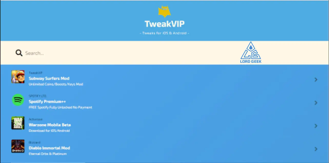 go to tweakvip and search for app to download