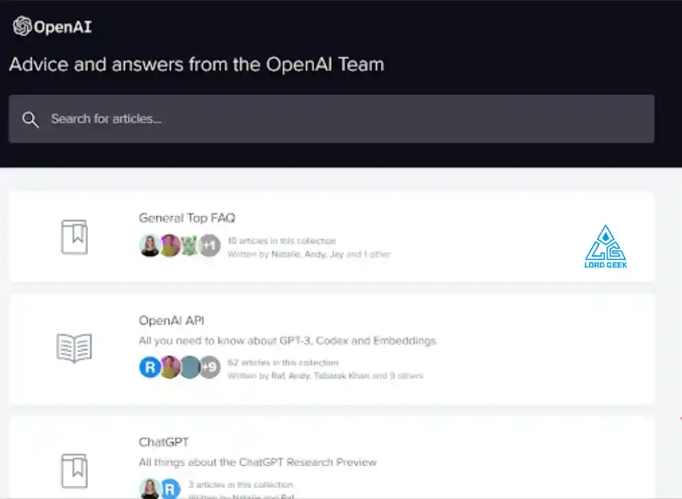 advice and answers from the openAI team