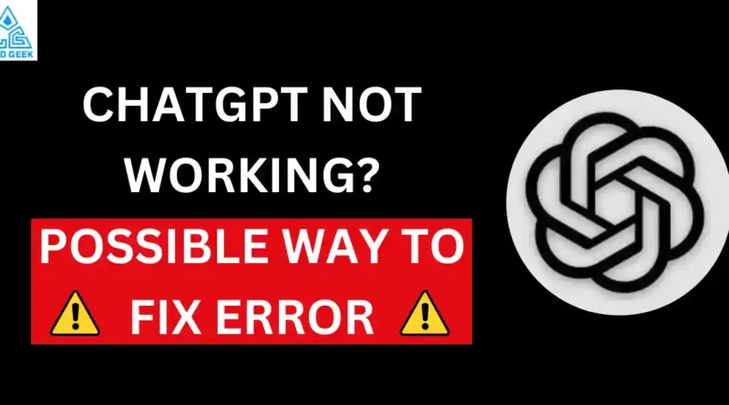 cahtGPT not working