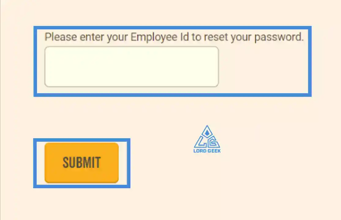 enter your cracker barrel employee id and click on submit button