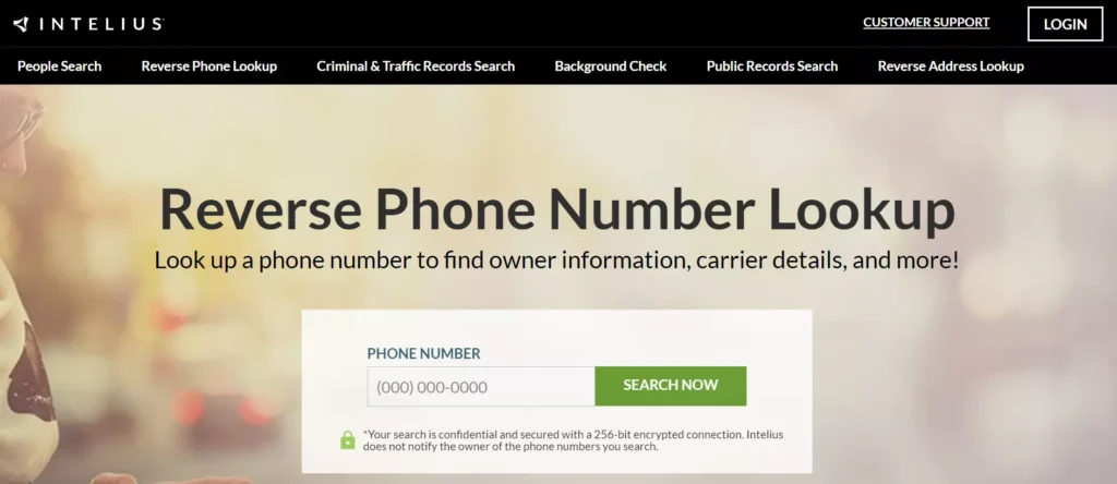 intelius reverse phone number lookup